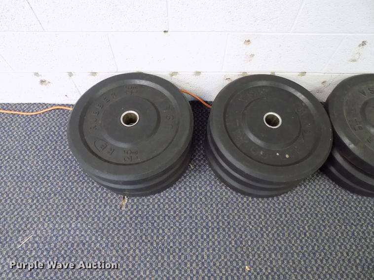 image for item FQ9066 RB rubber free weight lifting set