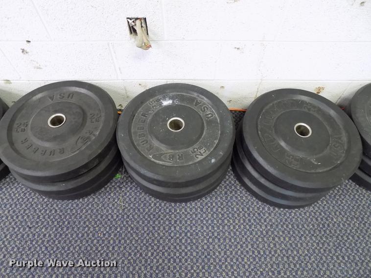 image for item FQ9066 RB rubber free weight lifting set