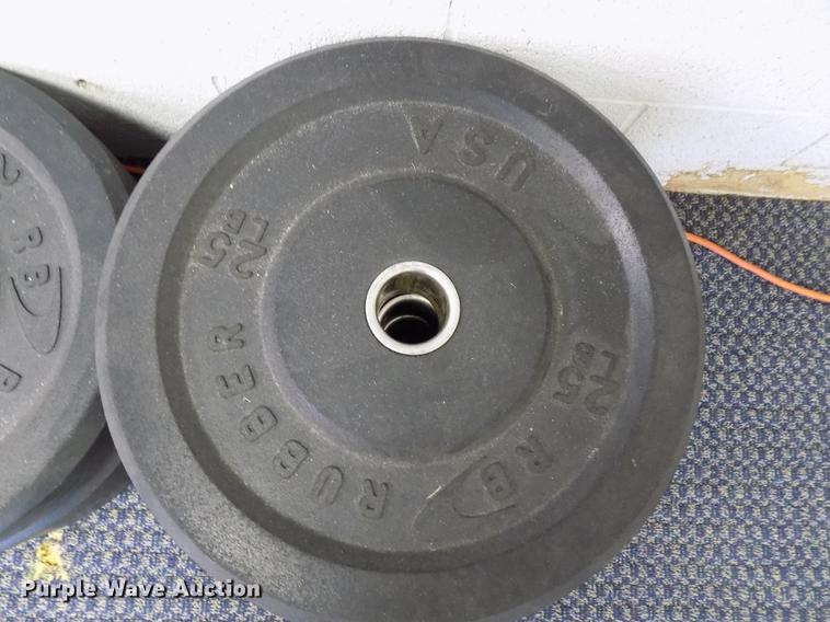 image for item FQ9066 RB rubber free weight lifting set