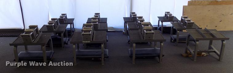 image for item FQ9078 (12) PowerBlock dumbbell free weight stations