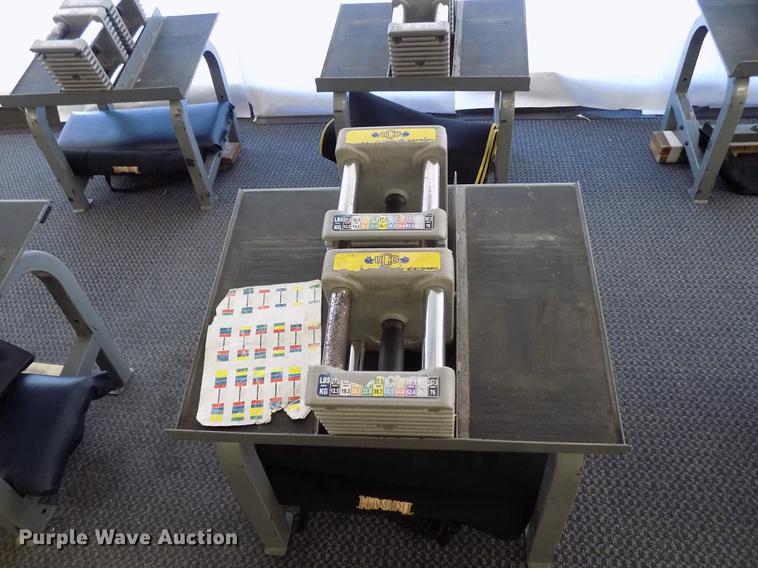 image for item FQ9078 (12) PowerBlock dumbbell free weight stations