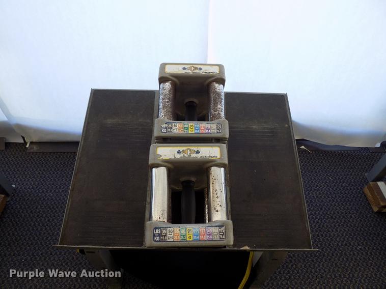 image for item FQ9078 (12) PowerBlock dumbbell free weight stations