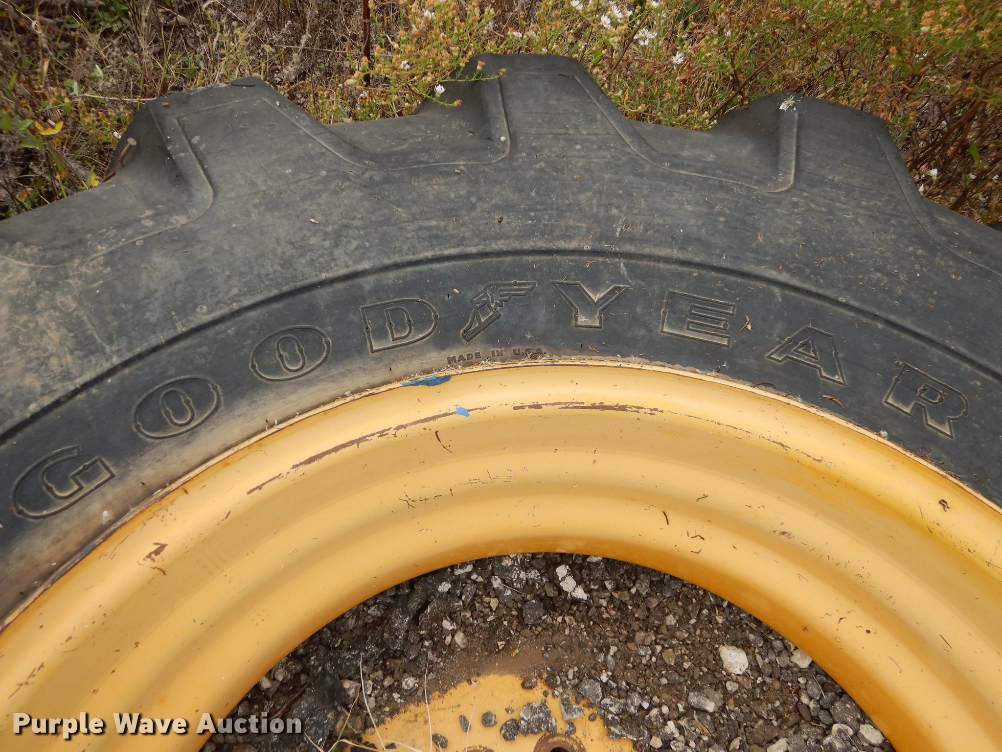 (2) foamfilled tires and wheels in Emporia, KS Item DF1934 sold Purple Wave