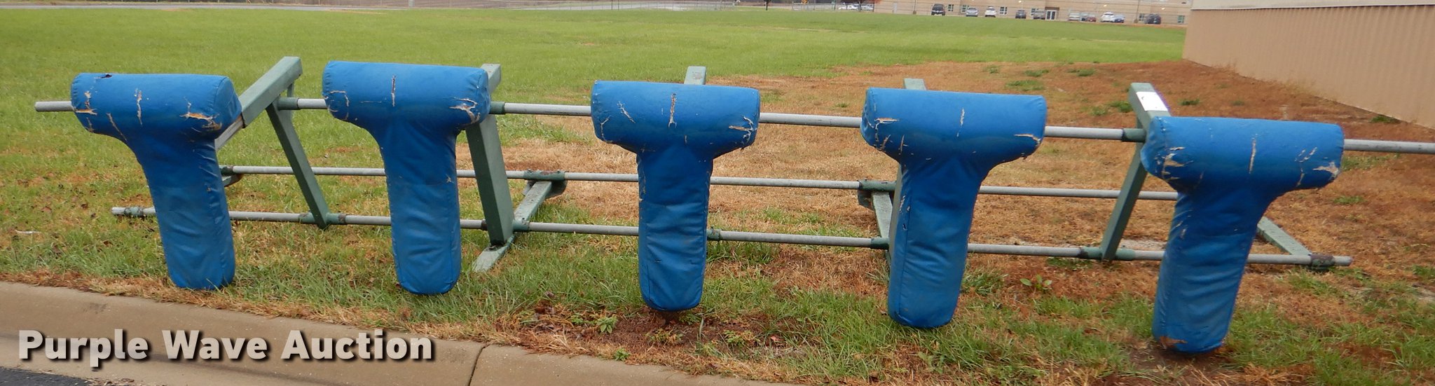 Five person football blocking sled in LaCygne, KS Item DF1948 sold Purple Wave