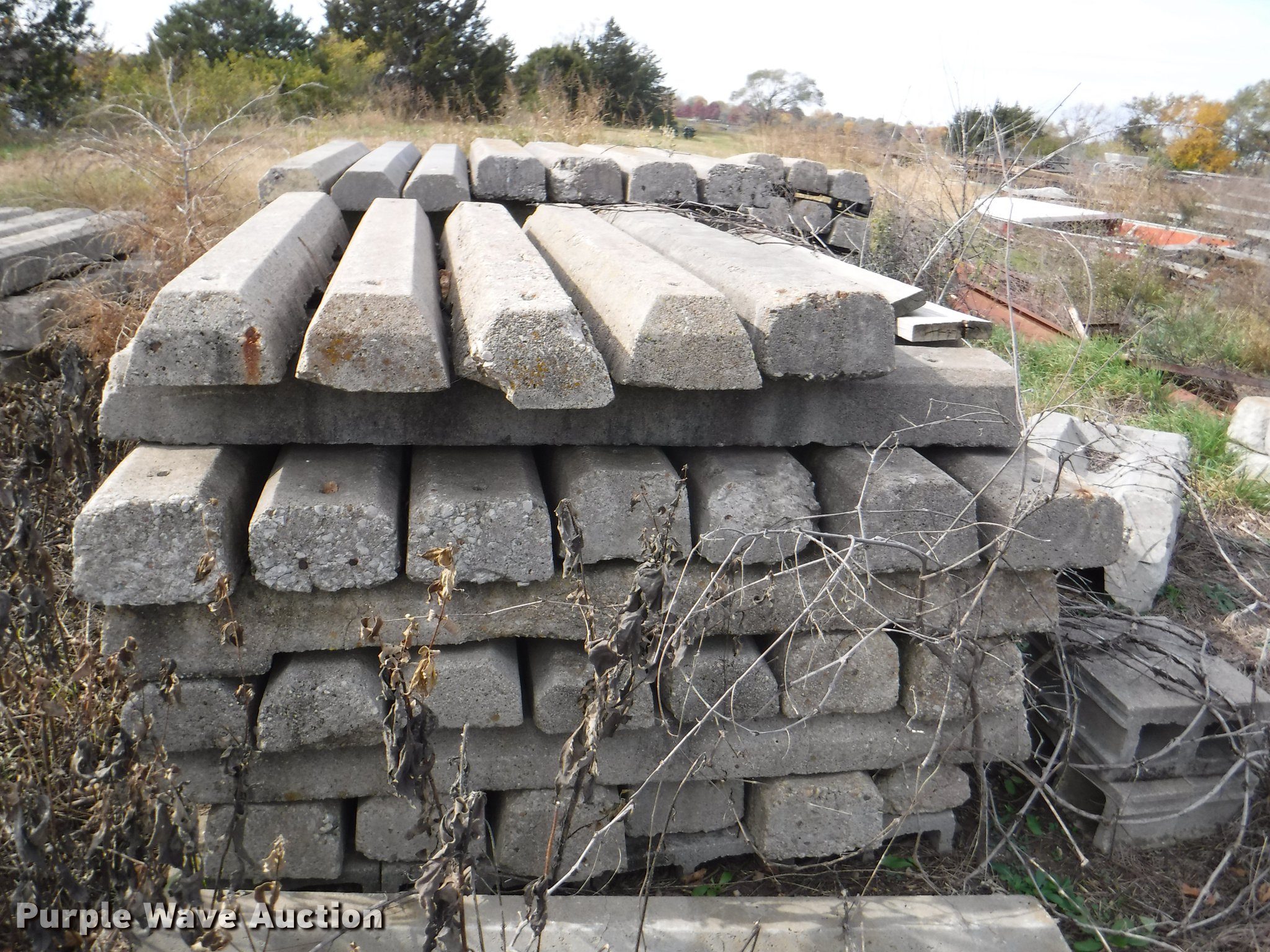 Approximately 300 concrete bumper blocks in Topeka, KS Item FS9425