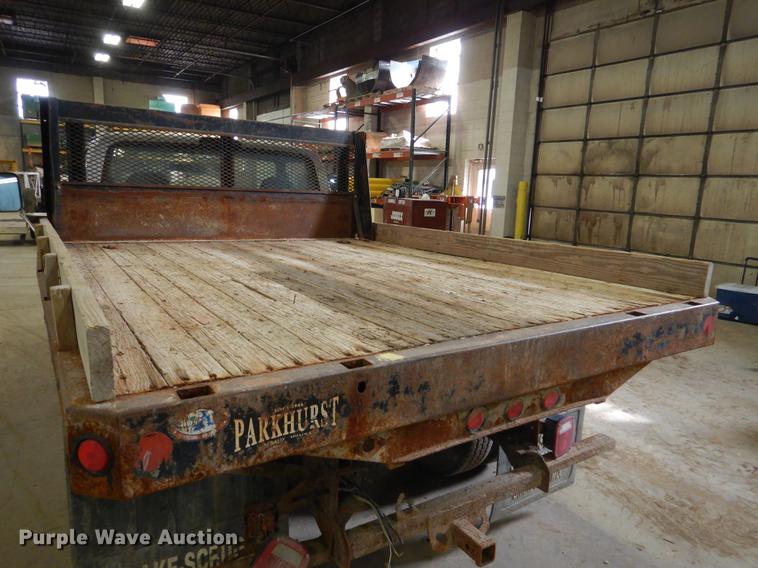 image for item DB9343 1997 Ford F350 XL dump flatbed pickup truck