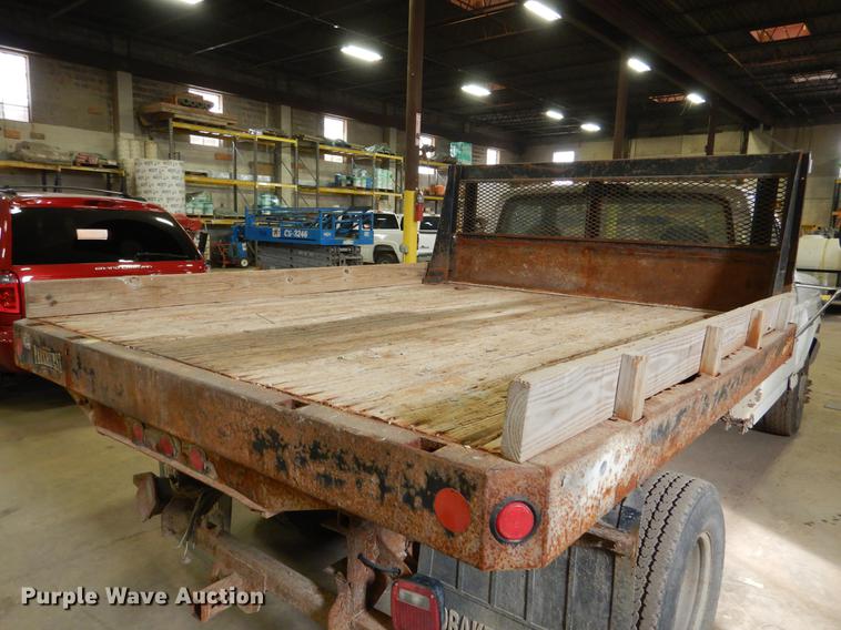 image for item DB9343 1997 Ford F350 XL dump flatbed pickup truck
