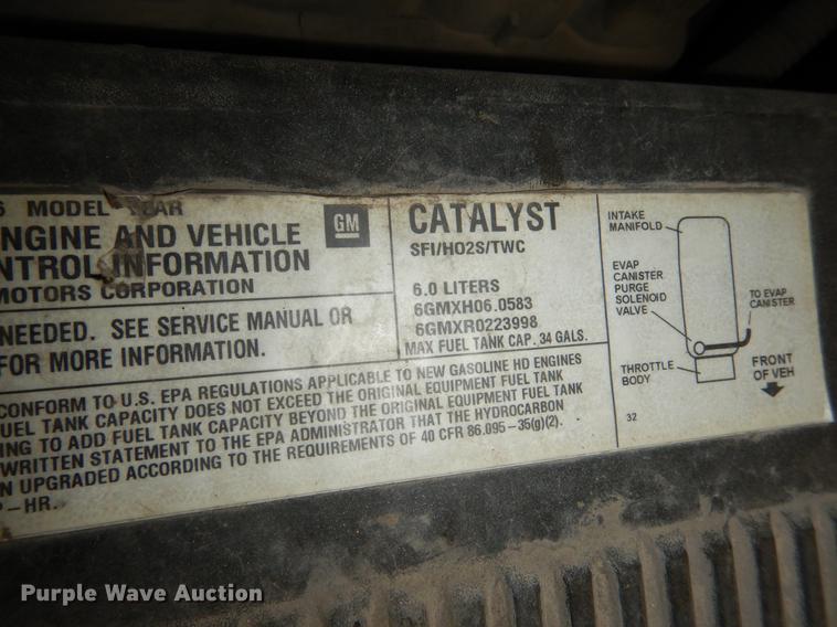 image for item DB9344 2006 Chevrolet Silverado 2500HD LT Ext. Cab pickup truck