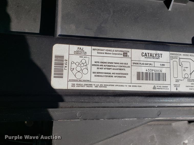 image for item DB9373 1998 Chevrolet C1500 pickup truck