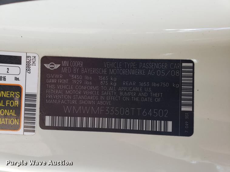 image for item DB9374 2008 Mini Cooper