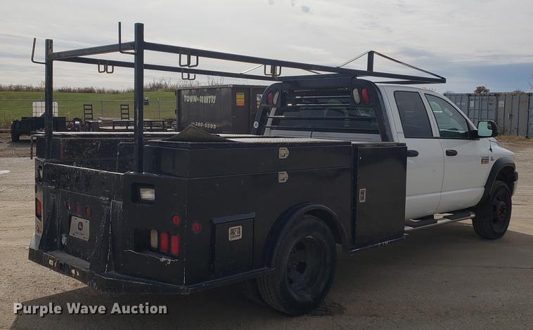 image for item DB9409 2008 Dodge Ram 3500 Quad Cab utility bed pickup truck