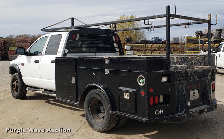 image for item DB9409 2008 Dodge Ram 3500 Quad Cab utility bed pickup truck