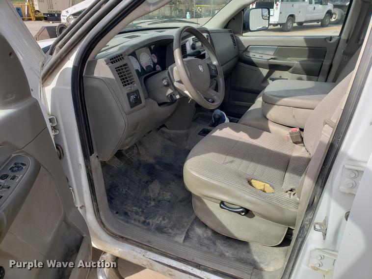 image for item DB9409 2008 Dodge Ram 3500 Quad Cab utility bed pickup truck