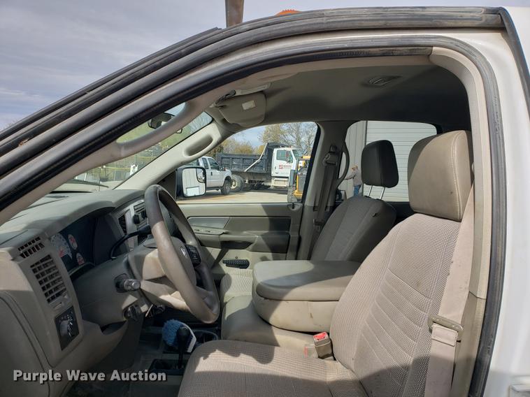 image for item DB9409 2008 Dodge Ram 3500 Quad Cab utility bed pickup truck