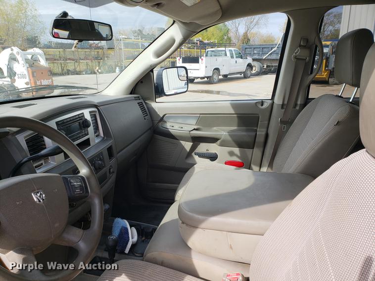 image for item DB9409 2008 Dodge Ram 3500 Quad Cab utility bed pickup truck