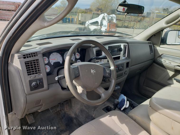 image for item DB9409 2008 Dodge Ram 3500 Quad Cab utility bed pickup truck