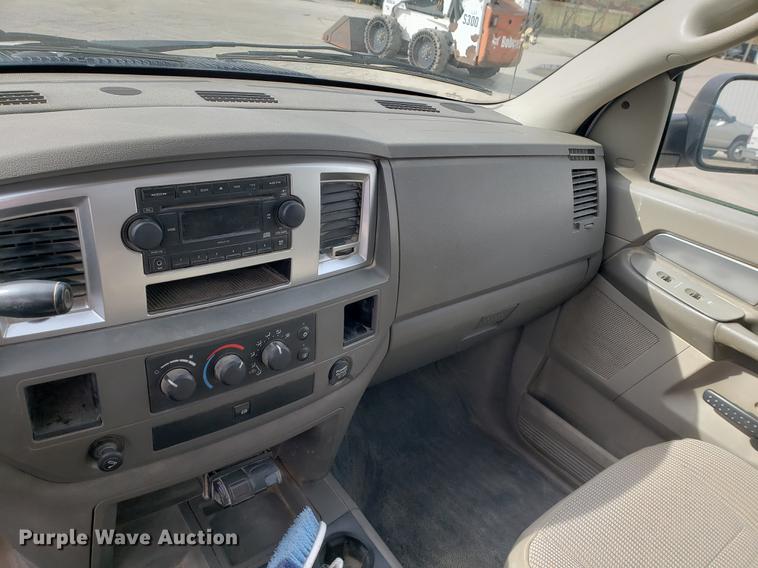 image for item DB9409 2008 Dodge Ram 3500 Quad Cab utility bed pickup truck