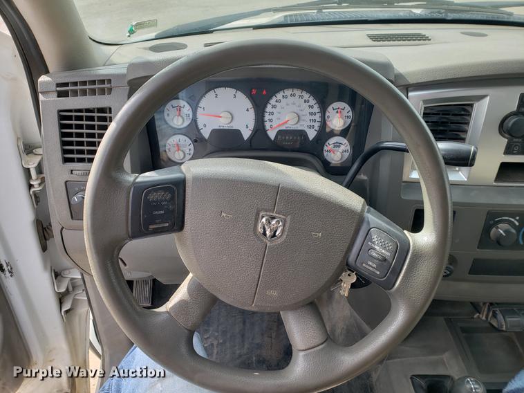 image for item DB9409 2008 Dodge Ram 3500 Quad Cab utility bed pickup truck