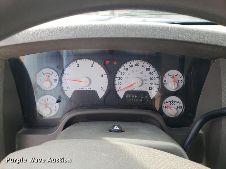 image for item DB9409 2008 Dodge Ram 3500 Quad Cab utility bed pickup truck