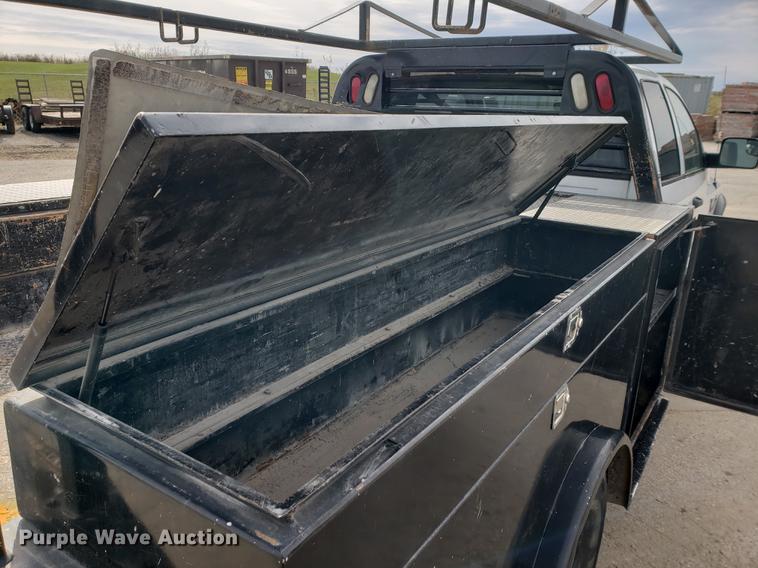 image for item DB9409 2008 Dodge Ram 3500 Quad Cab utility bed pickup truck