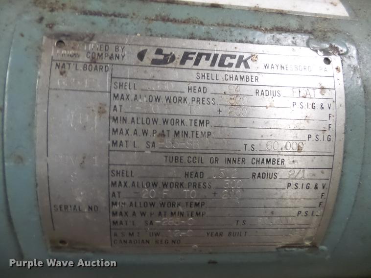 image for item DD2481 Frick RWBII134H ammonia compressor