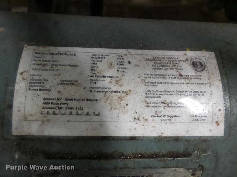 image for item DD2481 Frick RWBII134H ammonia compressor