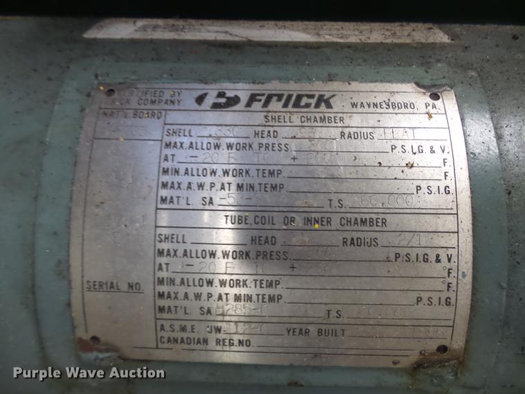 image for item DD2482 Frick RWBII134H ammonia refrigerator compressor