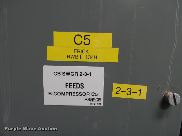 image for item DD2482 Frick RWBII134H ammonia refrigerator compressor