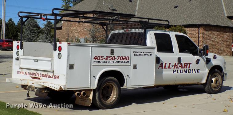 image for item DD3501 2010 Ford F350 Super Duty Crew Cab utility bed pickup truck