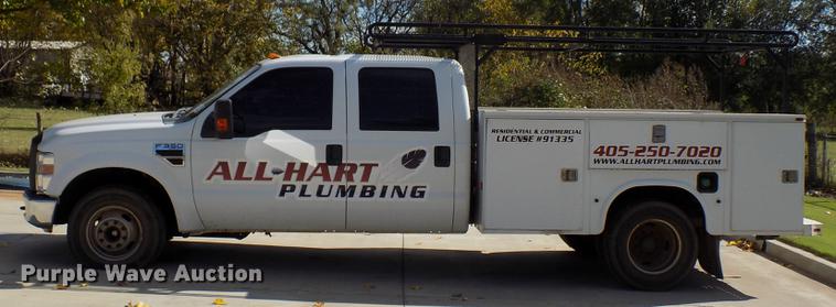 image for item DD3501 2010 Ford F350 Super Duty Crew Cab utility bed pickup truck