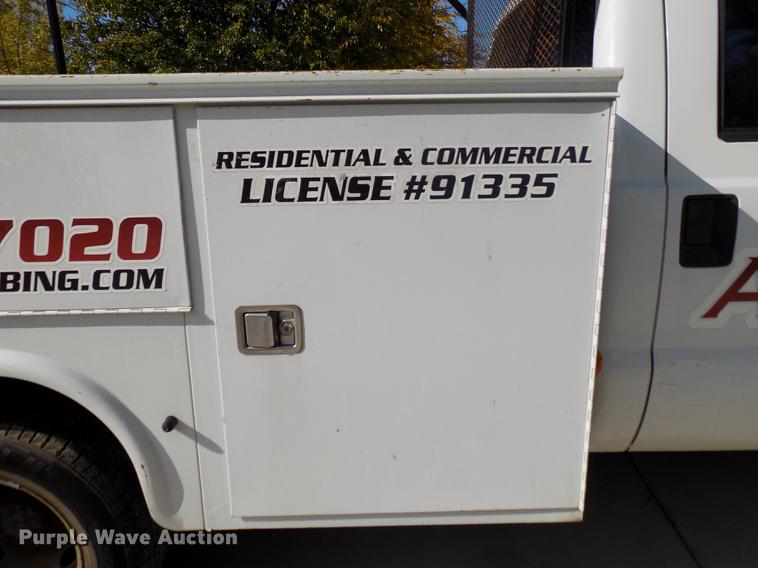 image for item DD3501 2010 Ford F350 Super Duty Crew Cab utility bed pickup truck