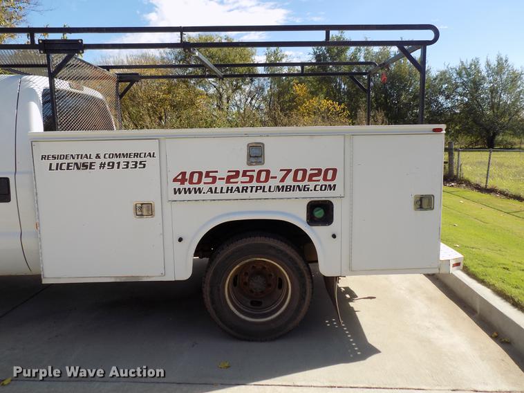 image for item DD3501 2010 Ford F350 Super Duty Crew Cab utility bed pickup truck