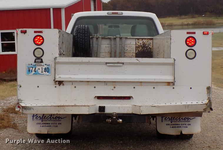 image for item DD3513 2013 Ford F350 Super Duty Crew Cab utility bed pickup truck