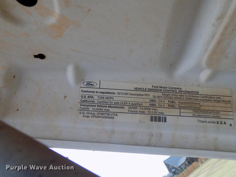 image for item DD3513 2013 Ford F350 Super Duty Crew Cab utility bed pickup truck