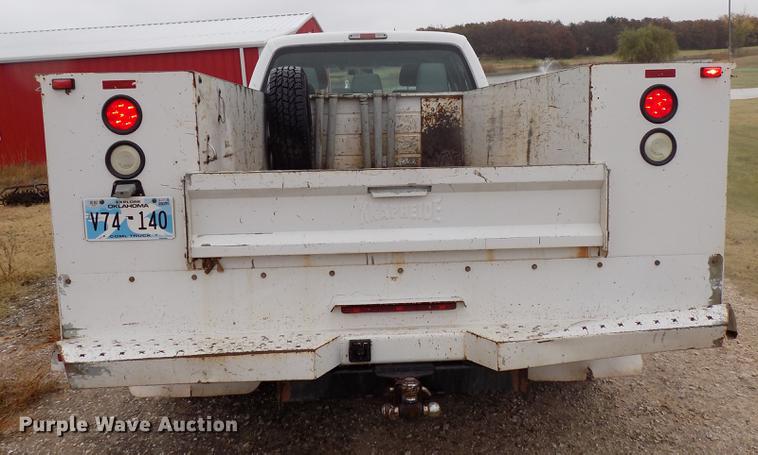 image for item DD3513 2013 Ford F350 Super Duty Crew Cab utility bed pickup truck