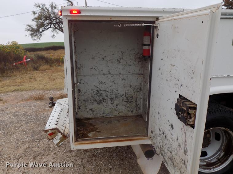 image for item DD3513 2013 Ford F350 Super Duty Crew Cab utility bed pickup truck