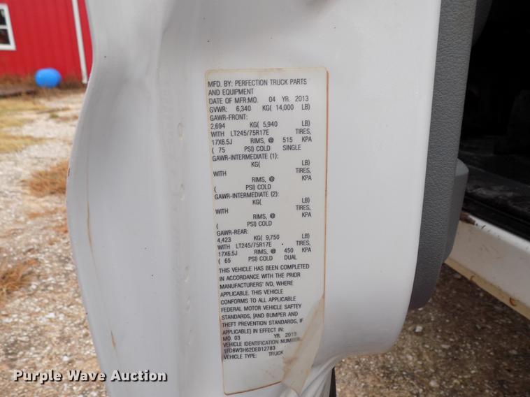 image for item DD3513 2013 Ford F350 Super Duty Crew Cab utility bed pickup truck