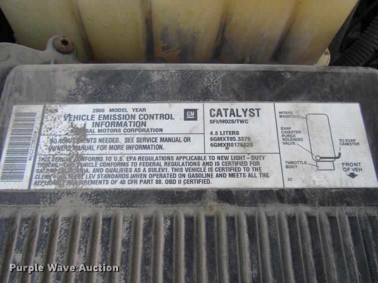 image for item DD3758 2006 Chevrolet Silverado 1500 pickup truck