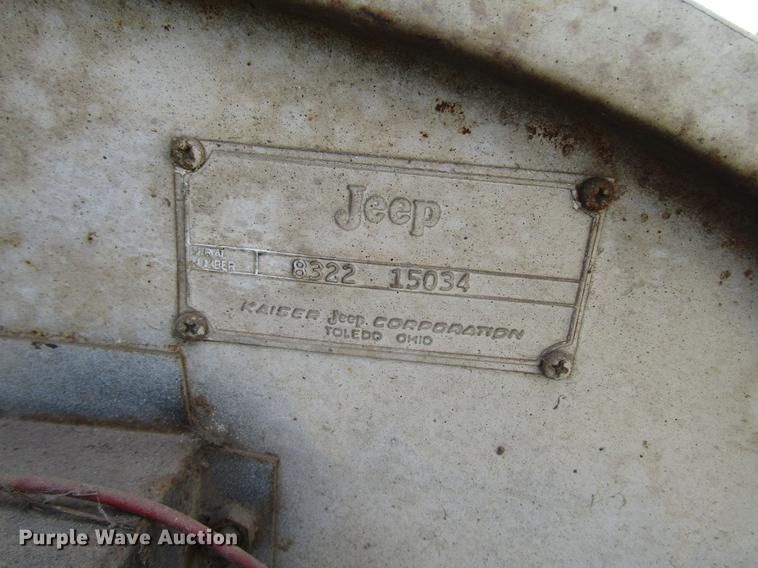 image for item DD3795 1966 Jeep 8322 SUV
