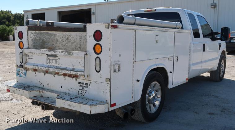 image for item DD5334 2008 Ford F250 Super Duty SuperCab utility bed pickup truck