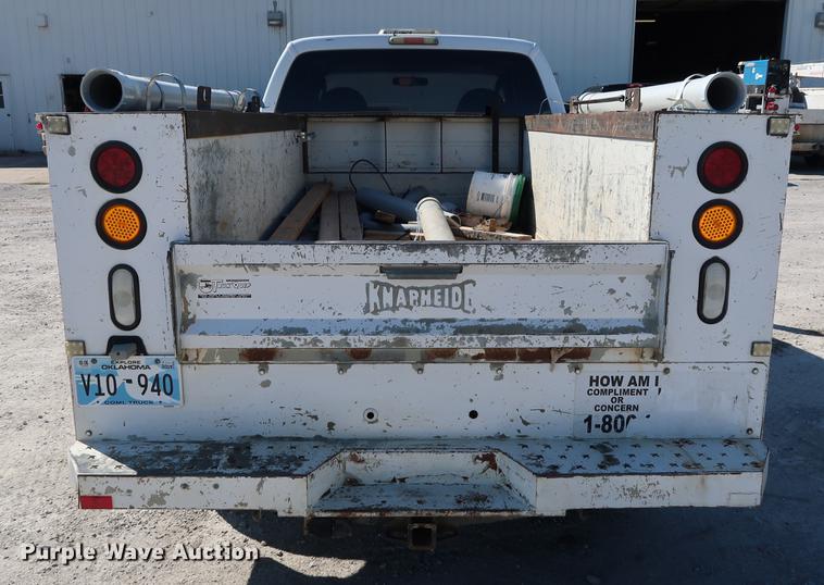 image for item DD5334 2008 Ford F250 Super Duty SuperCab utility bed pickup truck