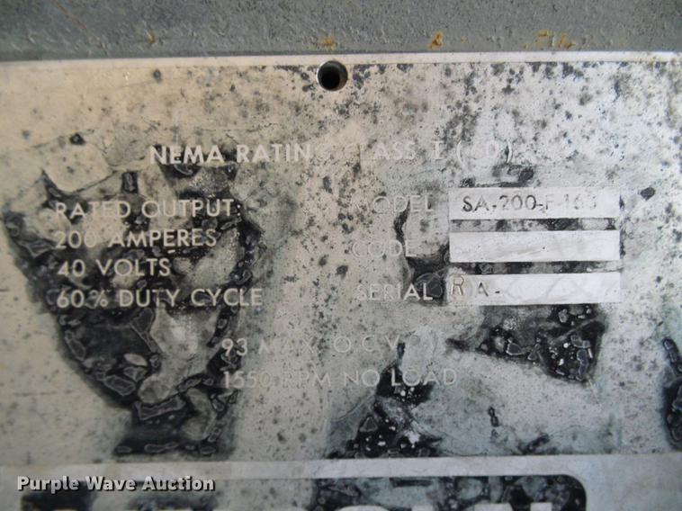 image for item DE5302 Lincoln SA200FL63 welder