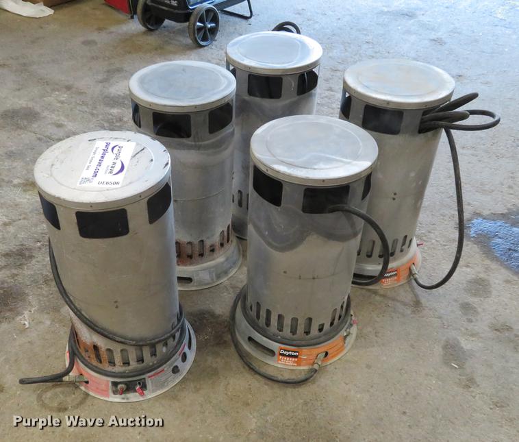 5) Dayton propane heaters in Augusta, KS | Item DE6506 sold | Purple Wave