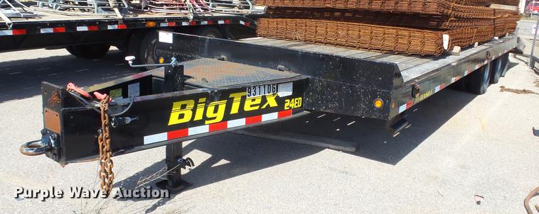 image for item DE7300 2014 Big Tex 24ED equipment trailer