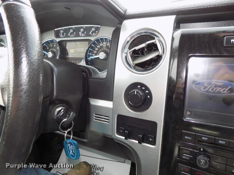 image for item DE7538 2012 Ford F150 Platinum SuperCrew pickup truck