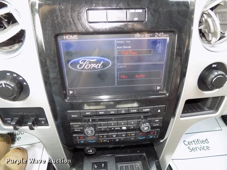 image for item DE7538 2012 Ford F150 Platinum SuperCrew pickup truck