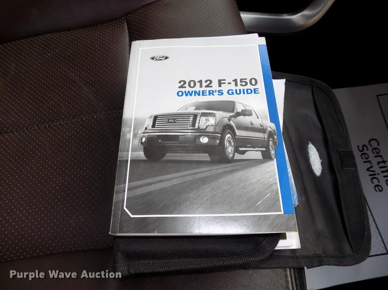 image for item DE7538 2012 Ford F150 Platinum SuperCrew pickup truck