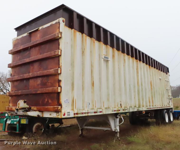 image for item DF1283 1993 Clement high side scrap gondola trailer