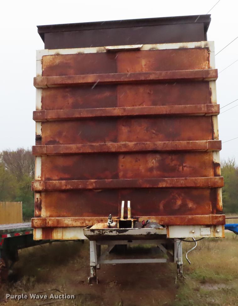 image for item DF1283 1993 Clement high side scrap gondola trailer