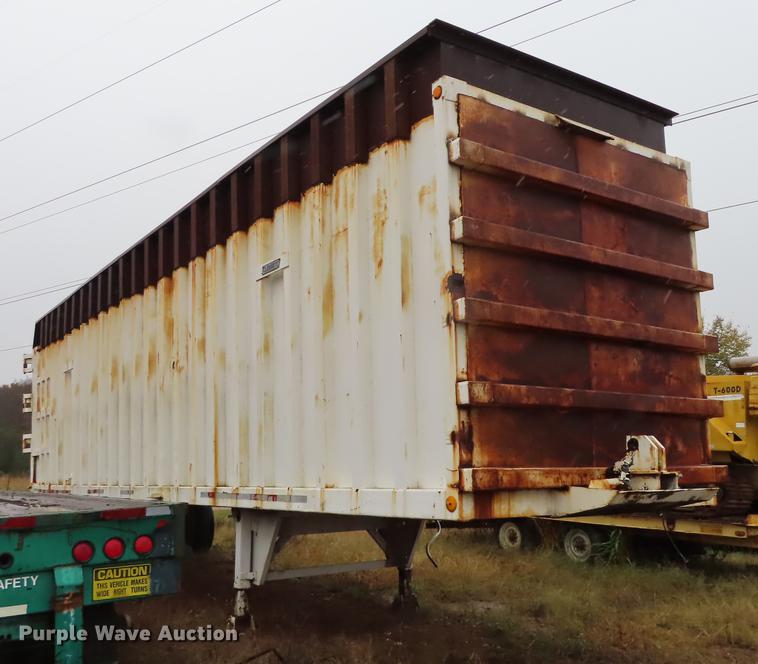 image for item DF1283 1993 Clement high side scrap gondola trailer